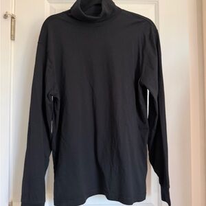 Lands' End Men's Charcoal Turtleneck Sweater